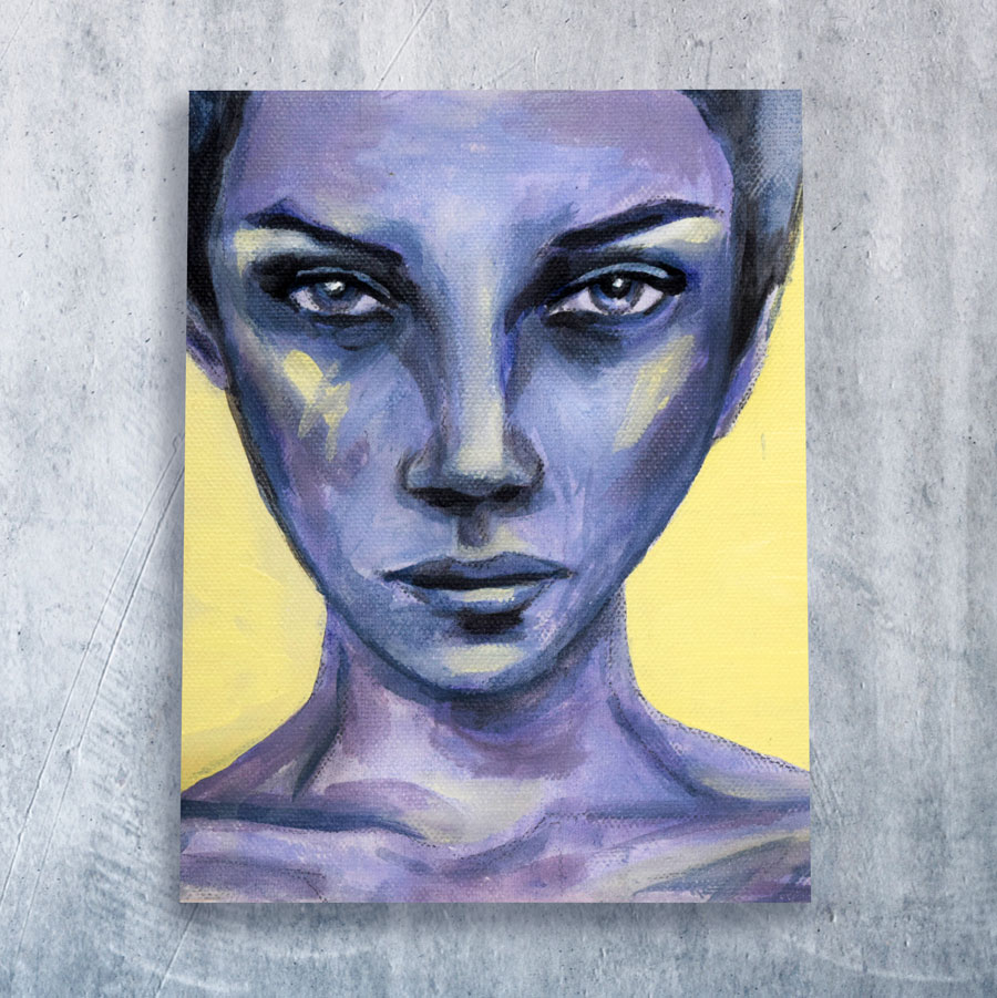 Ava 2017, acrylic on canvas, 20x20cm